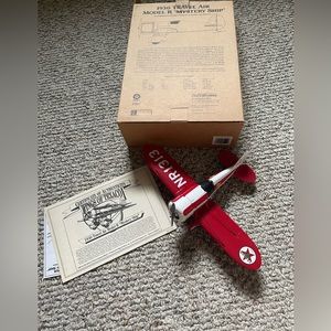 Wings of Texaco 1930 Mystery Trip scaled airplane model and coinbank